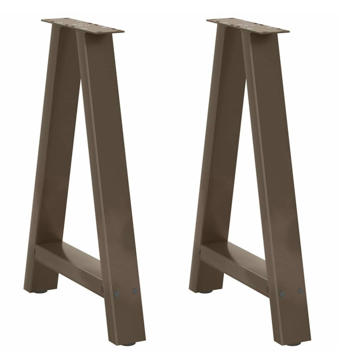 Pieds de table à manger en forme de A, 2 pièces, 50 x (72-73) cm, acier | Mobilier & Déco