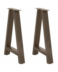 Pieds de table à manger en forme de A, 2 pièces, 50 x (72-73) cm, acier | Mobilier & Déco