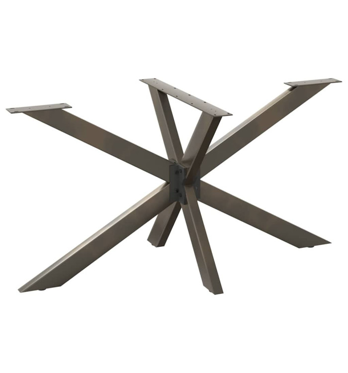Pied de table à manger en forme d'araignée noir 150 x 78 x (72-73) cm en acier | Mobilier & Déco