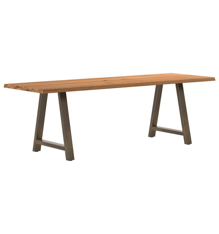 Table à manger et bord naturel bois massif chêne rectangulaire | Mobilier & Déco