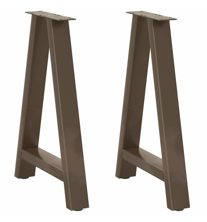 Pieds de table à manger en forme de A, 2 pièces, 60 x (72-73) cm, acier | Mobilier & Déco
