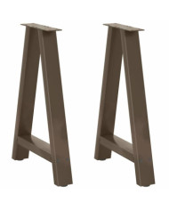 Pieds de table à manger en forme de A, 2 pièces, 60 x (72-73) cm, acier | Mobilier & Déco