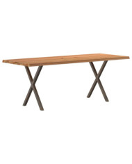 Table à manger et bord naturel bois massif chêne rectangulaire | Mobilier & Déco