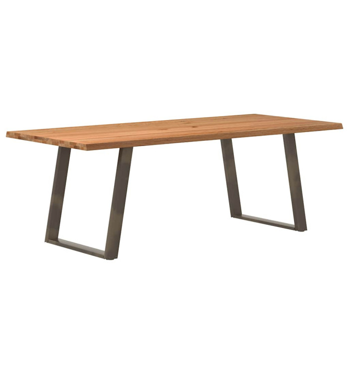 Table à manger et bord naturel bois massif chêne rectangulaire | Mobilier & Déco