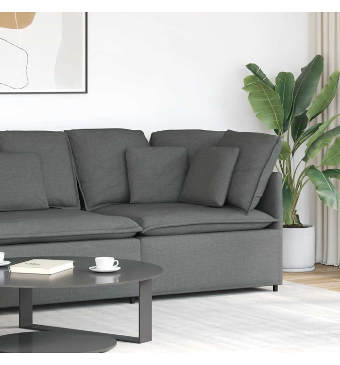 Module d'angle de canapé modulaire coussins gris foncé 100 cm | Mobilier & Déco