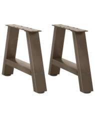 Pieds de table basse en forme de A, 2 pièces, 30 x (30-31) cm, acier | Mobilier & Déco