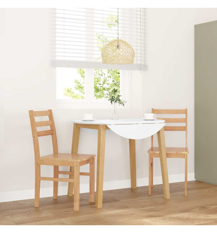 Chaises à manger 2 pcs bois massif caoutchouc | Mobilier & Déco