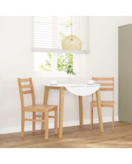 Chaises à manger 2 pcs bois massif caoutchouc | Mobilier & Déco