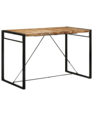 Table de bar 175x90x110 cm bois de manguier massif brut | Mobilier & Déco
