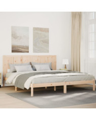 Cadre de lit extra long sans matelas 200x220 cm bois massif | Mobilier & Déco