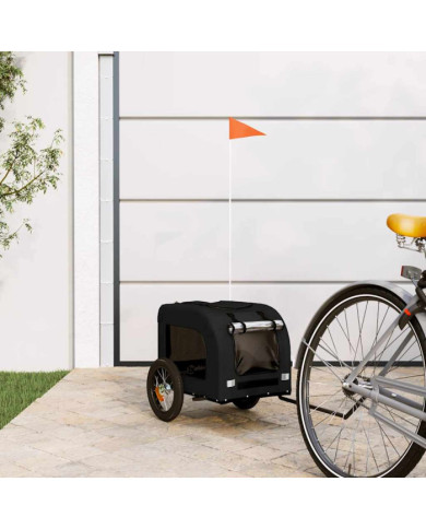 Remorque de vélo pour animaux de compagnie noir | Mobilier & Déco