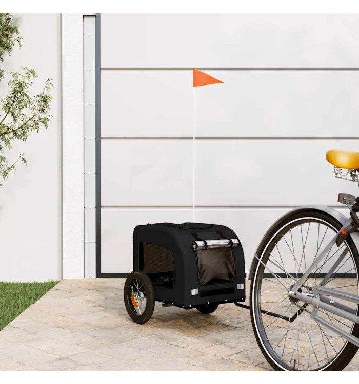 Remorque de vélo pour animaux de compagnie noir | Mobilier & Déco