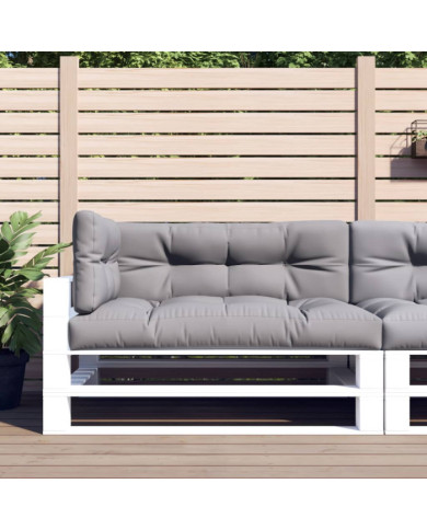 Coussins de palette lot de 3 gris tissu | Mobilier & Déco