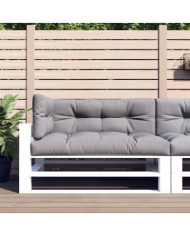 Coussins de palette lot de 3 gris tissu | Mobilier & Déco