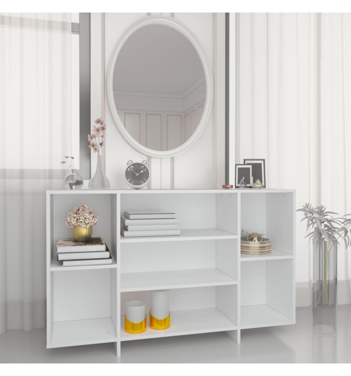 Buffet blanc 120x30x75 cm bois d'ingénierie | Mobilier & Déco