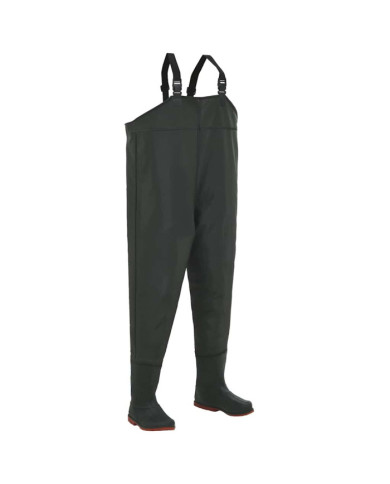 Pantalon échassier avec bottes Vert Pointure 45 | Mobilier & Déco
