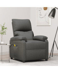 Fauteuil de massage Gris foncé Tissu | Mobilier & Déco