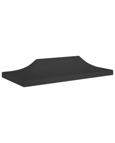 Toit de tente de réception 6x3 m Noir 270 g/m² | Mobilier & Déco