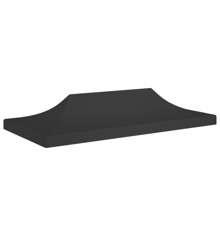 Toit de tente de réception 6x3 m Noir 270 g/m² | Mobilier & Déco