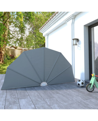 Auvent latéral pliable de terrasse Gris 160 cm | Mobilier & Déco
