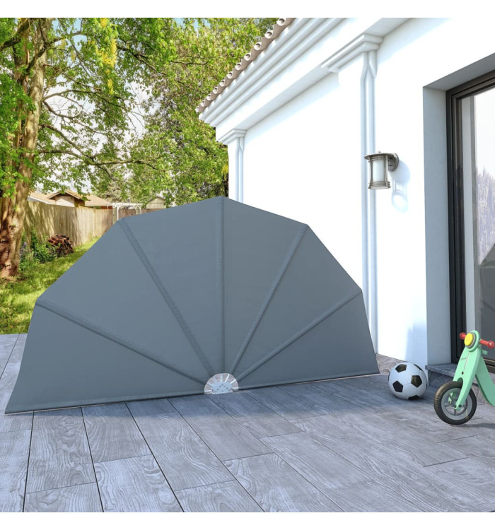 Auvent latéral pliable de terrasse Gris 160 cm | Mobilier & Déco