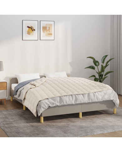 Couverture lestée Crème clair 150x200 cm 7 kg Tissu | Mobilier & Déco