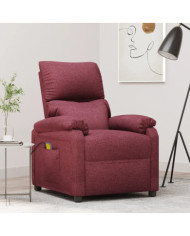Fauteuil de massage Rouge bordeaux Tissu | Mobilier & Déco