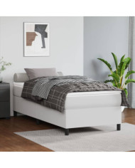 Cadre de lit sans matelas blanc 80x200 cm similicuir | Mobilier & Déco