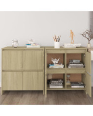Buffets 2 pcs Chêne Sonoma 70x41x75 cm Bois d'ingénierie | Mobilier & Déco