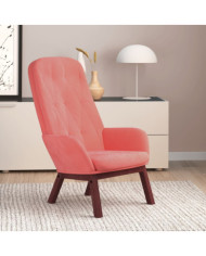 Chaise de relaxation Rose Velours | Mobilier & Déco