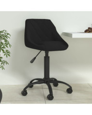 Chaise de salle à manger Noir Velours | Mobilier & Déco