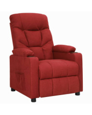 Fauteuil inclinable Rouge bordeaux Tissu | Mobilier & Déco