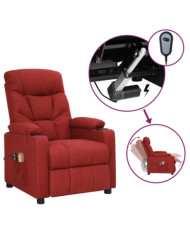Fauteuil électrique de massage Bordeaux Tissu | Mobilier & Déco