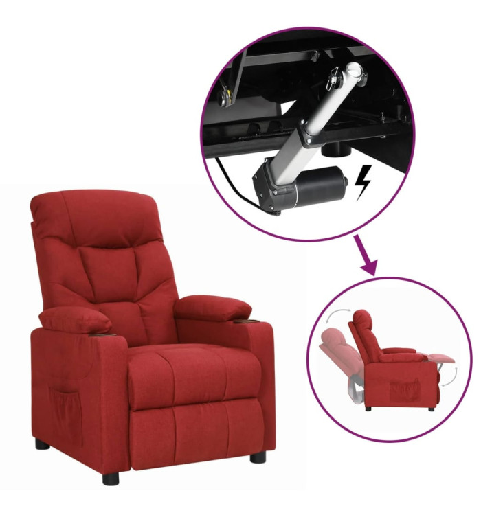Fauteuil Rouge bordeaux Tissu | Mobilier & Déco