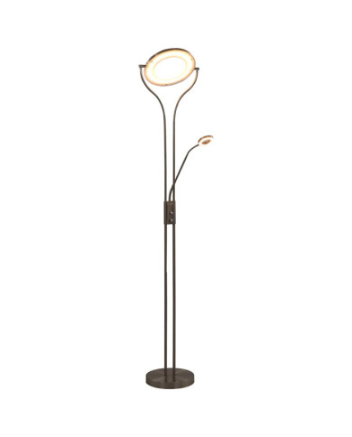 Lampadaire 18 W argenté 180 cm variable | Mobilier & Déco