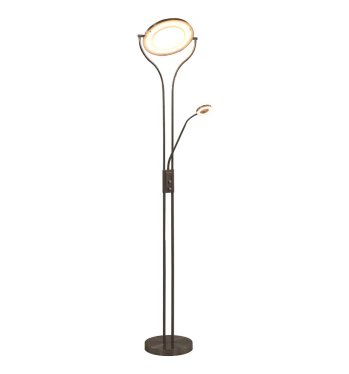 Lampadaire 18 W argenté 180 cm variable | Mobilier & Déco