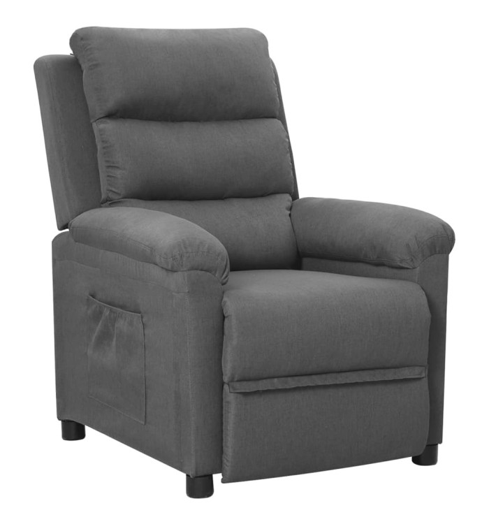 Fauteuil inclinable Gris clair Tissu | Mobilier & Déco