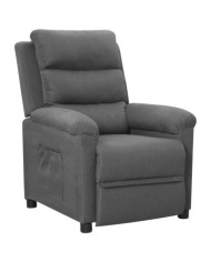 Fauteuil inclinable Gris clair Tissu | Mobilier & Déco