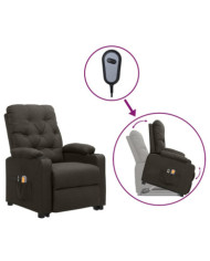 Fauteuil de massage Taupe Tissu | Mobilier & Déco