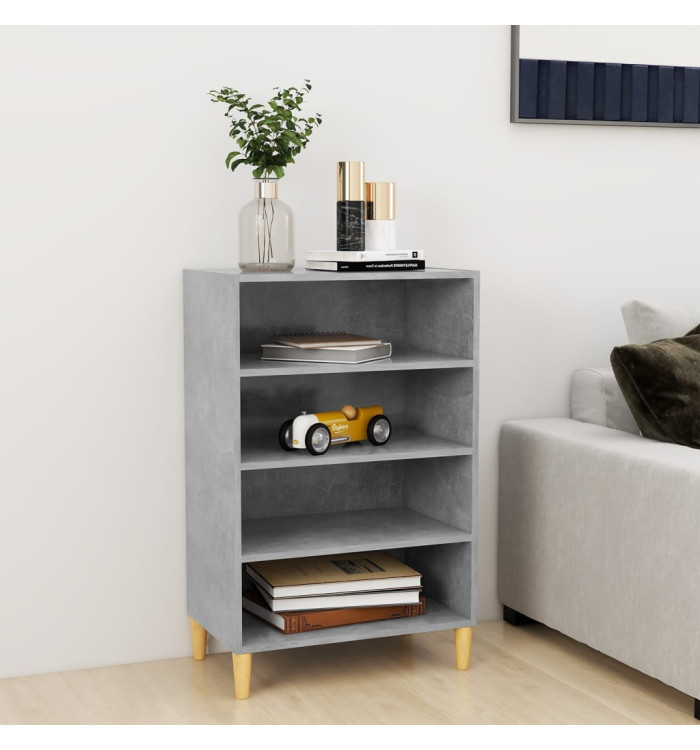 Buffet gris béton 57x35x90 cm bois d'ingénierie | Mobilier & Déco