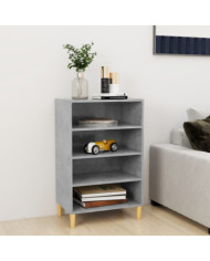 Buffet gris béton 57x35x90 cm bois d'ingénierie | Mobilier & Déco