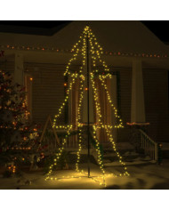 Arbre de Noël cône 300 LED d'intérieur/d'extérieur 120x220 cm | Mobilier & Déco