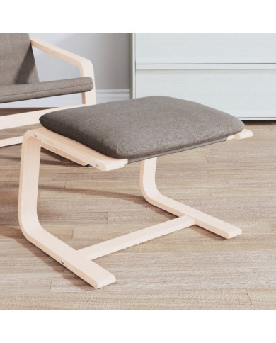 Repose-pied Taupe 51x41x40 cm Tissu | Mobilier & Déco