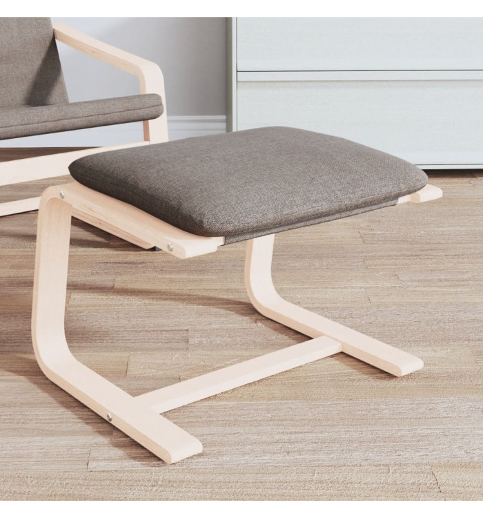 Repose-pied Taupe 51x41x40 cm Tissu | Mobilier & Déco