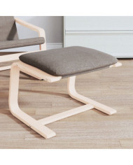 Repose-pied Taupe 51x41x40 cm Tissu | Mobilier & Déco