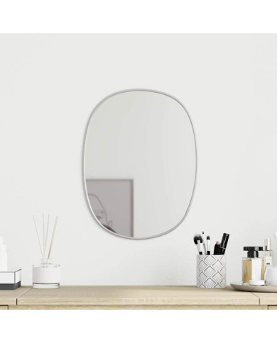 Miroir mural Argenté 30x25 cm | Mobilier & Déco