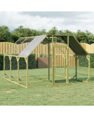 Poulailler 268x300x190 cm Bois de pin massif imprégné | Mobilier & Déco