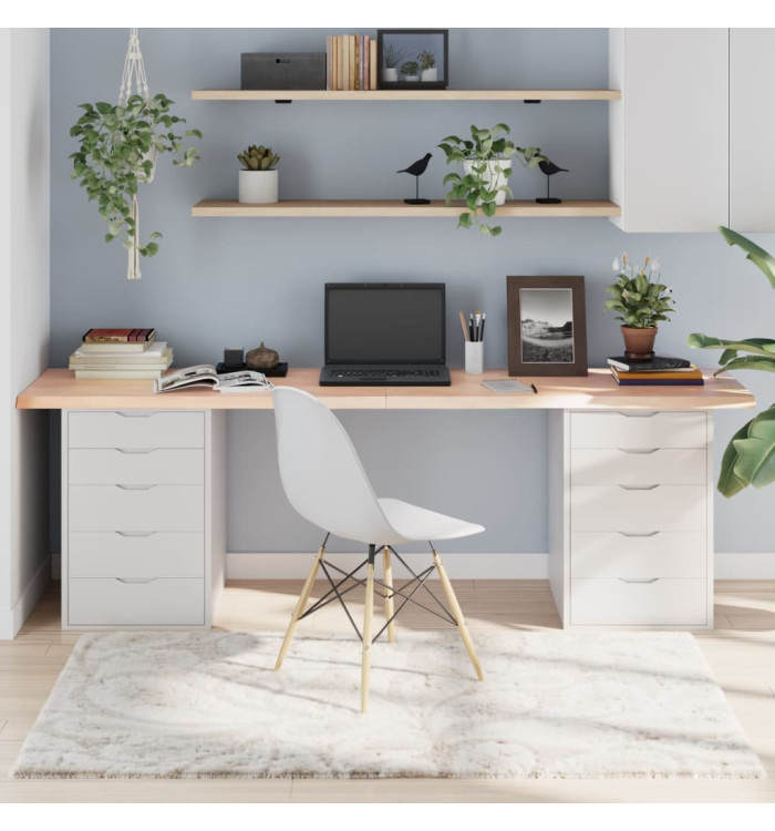 Dessus de table 220x40x(2-4) cm bois de chêne massif non traité | Mobilier & Déco