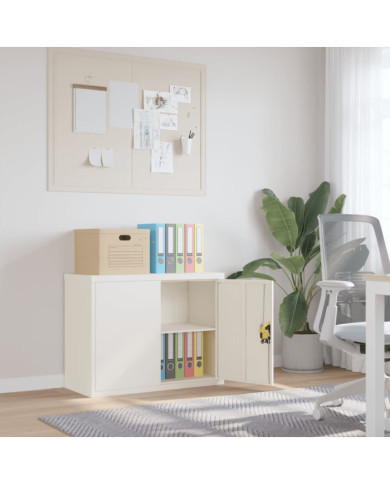 Classeur blanc 90x40x70 cm acier | Mobilier & Déco