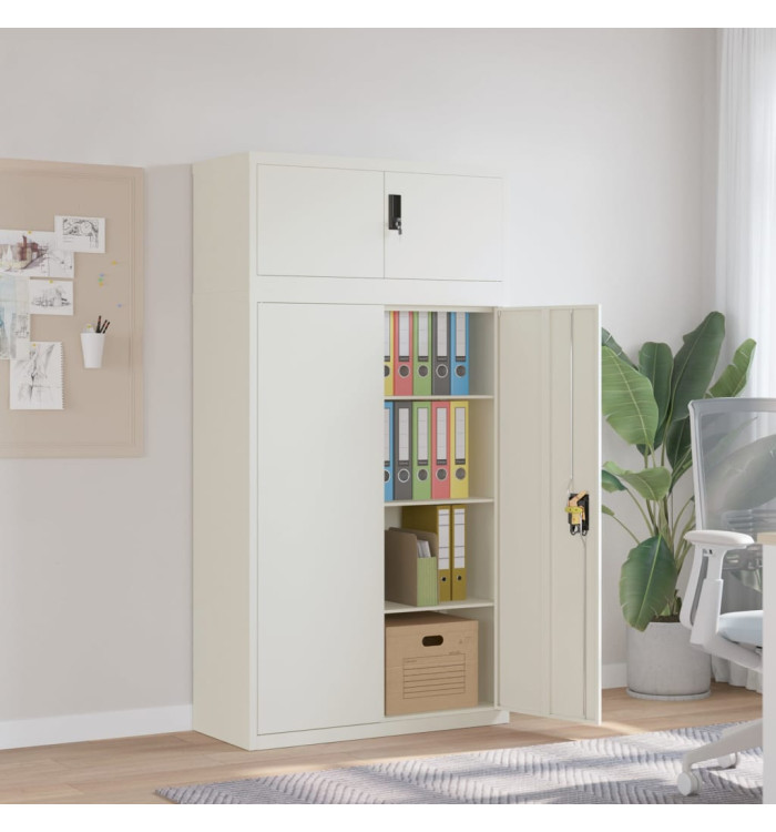 Classeur blanc 90x40x180 cm acier | Mobilier & Déco